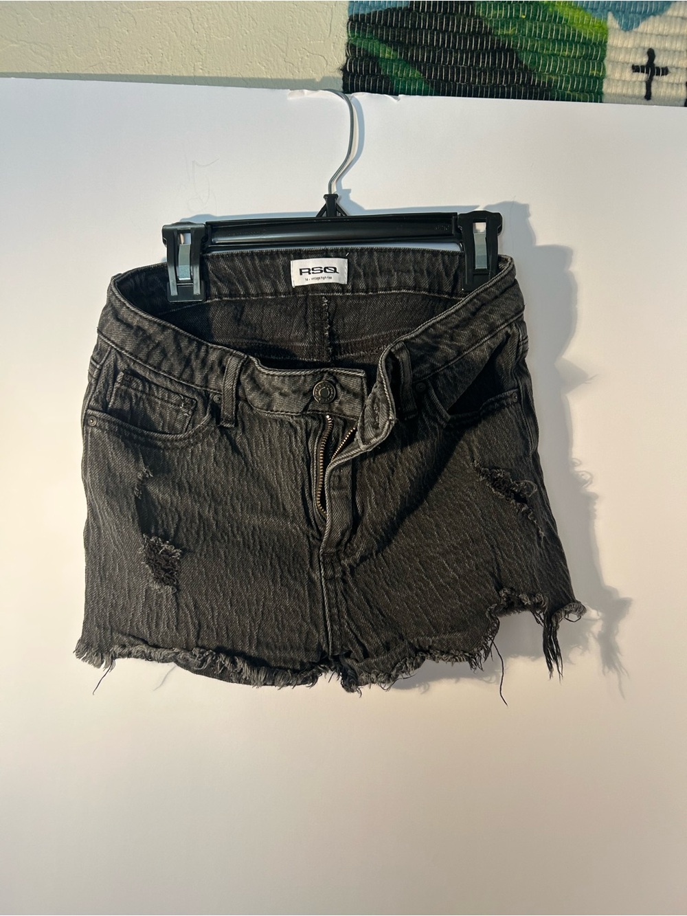 Tilly’s girls size 14 RSQ vintage high-rise black shorts